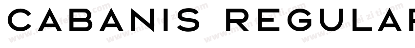 CABANIS Regular字体转换